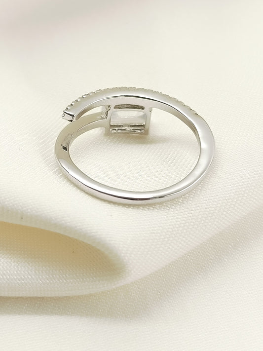Marziya 92.5 Silver Swarovski Stone Finger Ring
