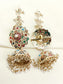 Harini Multi Colour Jadau Jhumki