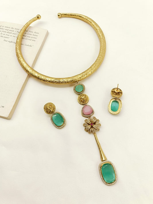 Kimora Mint Green Hasli Style Boutique Set