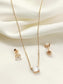 Harsha 92.5 Silver American Diamond Pendant Set