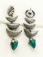 Swarah Firozi Oxidized Earrings