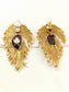 Madison Ruby Boutique Royal Feather Earrings