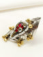 Dayamai Ruby Oxidized Finger Ring
