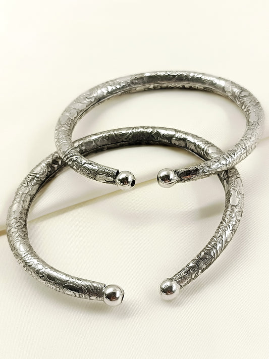 Tanaya Plain Oxidized Anklet [Price Is For Pair]