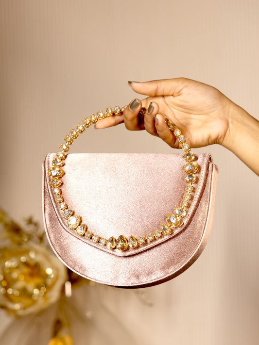 Irya Baby Pink Evening Clutch