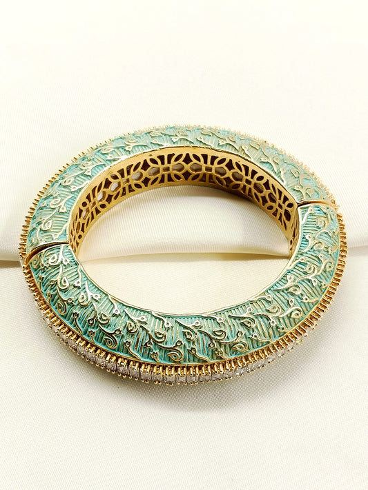 Oni Stretchable Mint Green Bracelet Kada