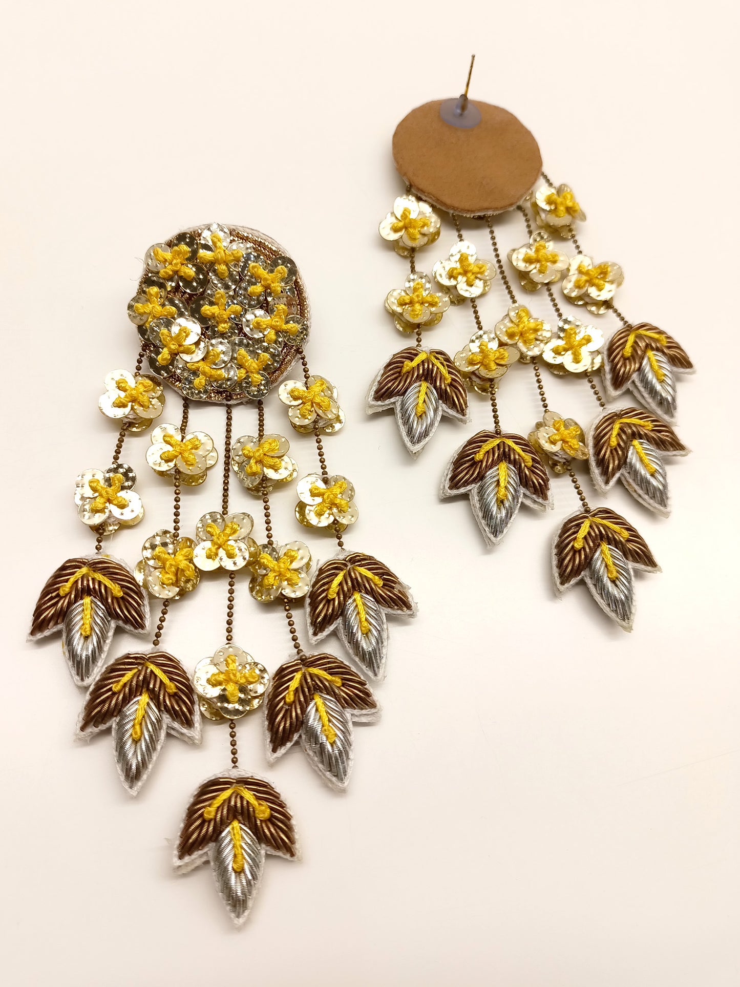 Advaita Yellow Handmade Earrings