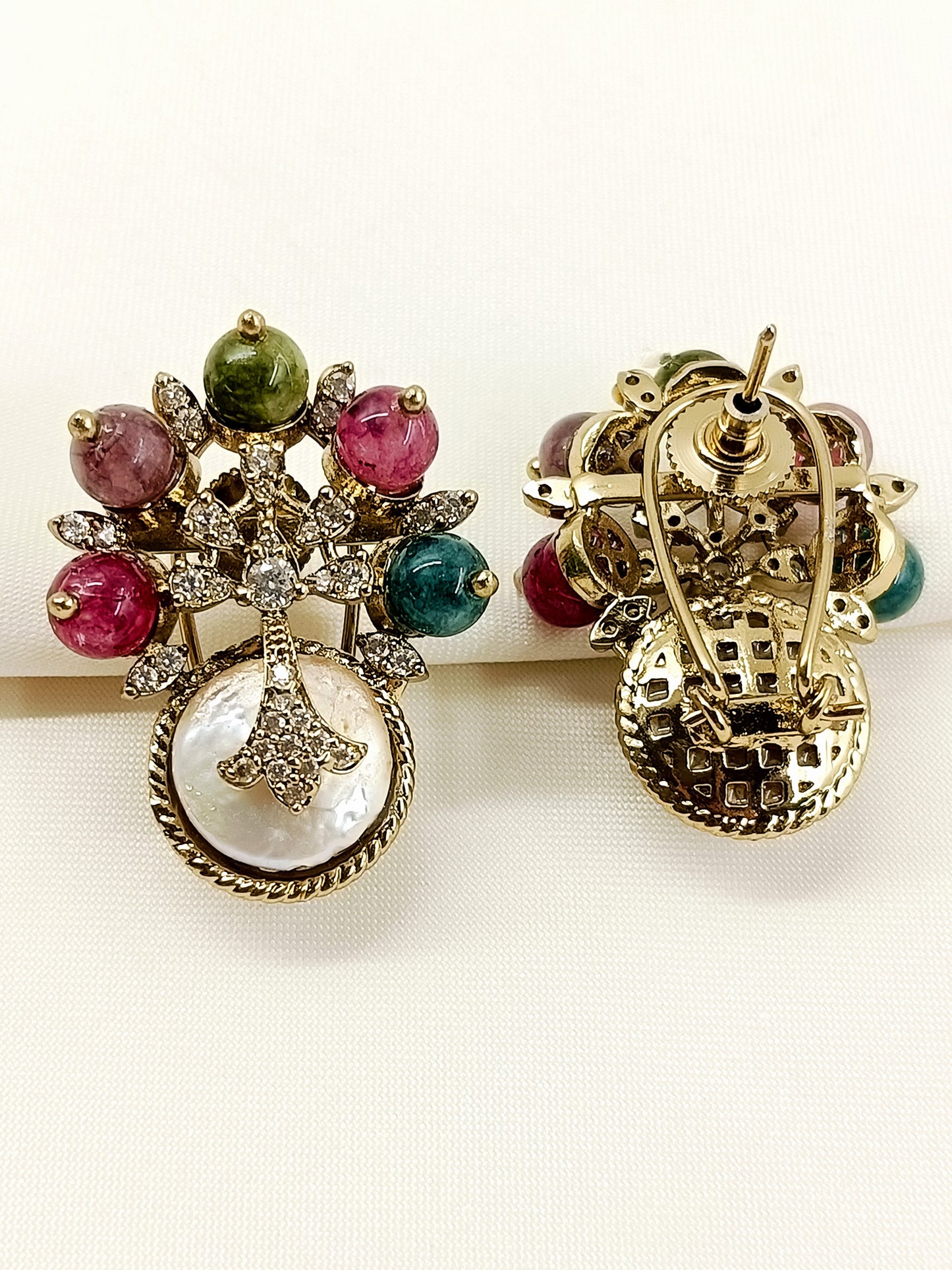 Azra Multi Colour Victorian Earring