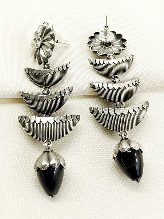 Raghavi Black Oxidized Earrings