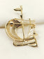 Arachnid Golden Ship Brooch