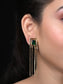 Kajri Long Golden Chain Earrings