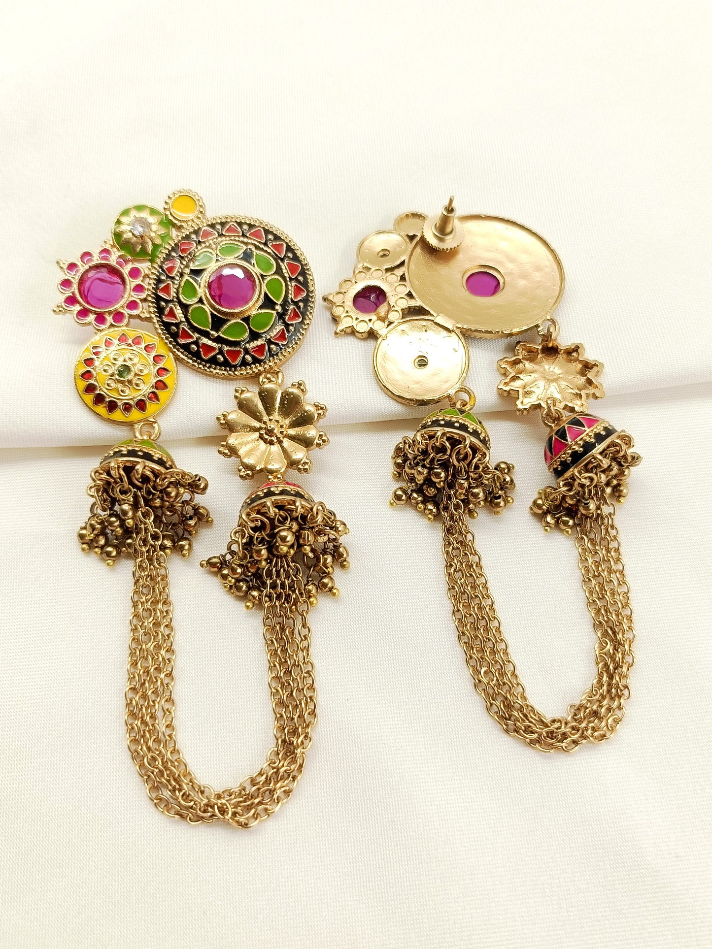 Fulwari Multi Colour Oxidized Earring