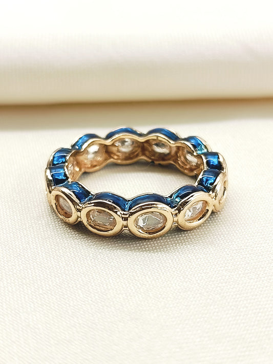 Diyanshi White Kundan Finger Ring