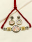 Bharti Rani Miniature Art Red Dori Choker Set
