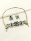 Madhvika Multi Colour Peacock Oxidized Choker Set