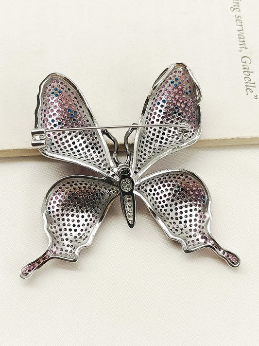 Naval Ruby Butterfly Brooch