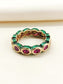 Ashrita Green Kundan Finger Ring