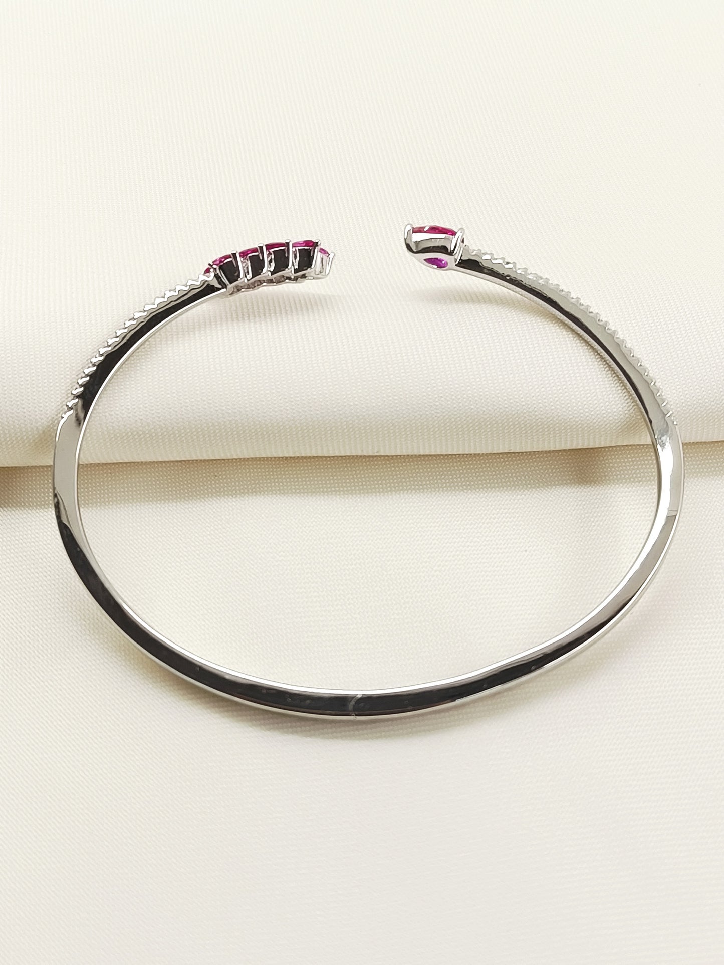 Pranjali Ruby American Diamond Bracelet