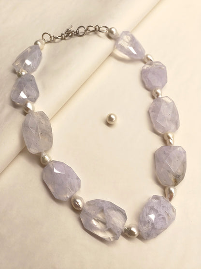 Alisha Purple Quartz Necklace