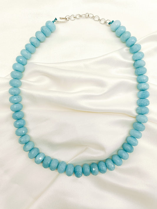 Ashira Sky Blue Beads Neckpiece