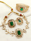 Inaayat Green Kundan Choker With Bracelet Combo set