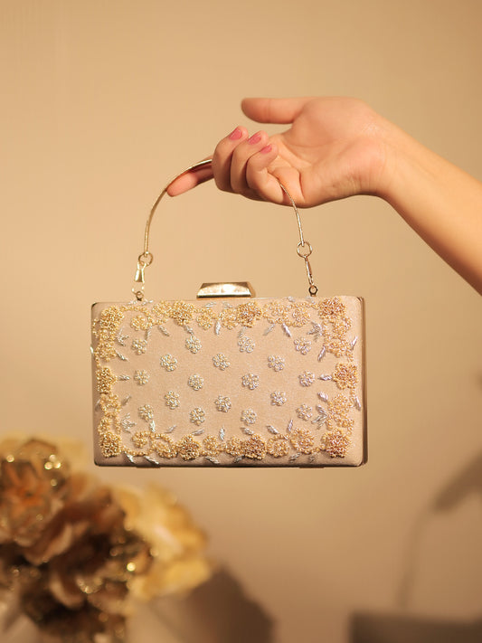 Mirza Golden Evening Clutch