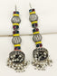Garbha Multi Colour Oxidized Jhumki