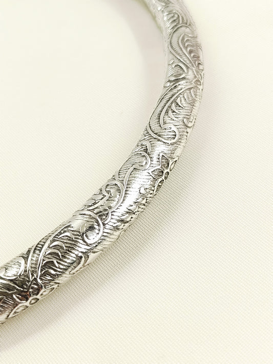 Somerset Silver Rajwada Hasli Styled Men's Neckpiece