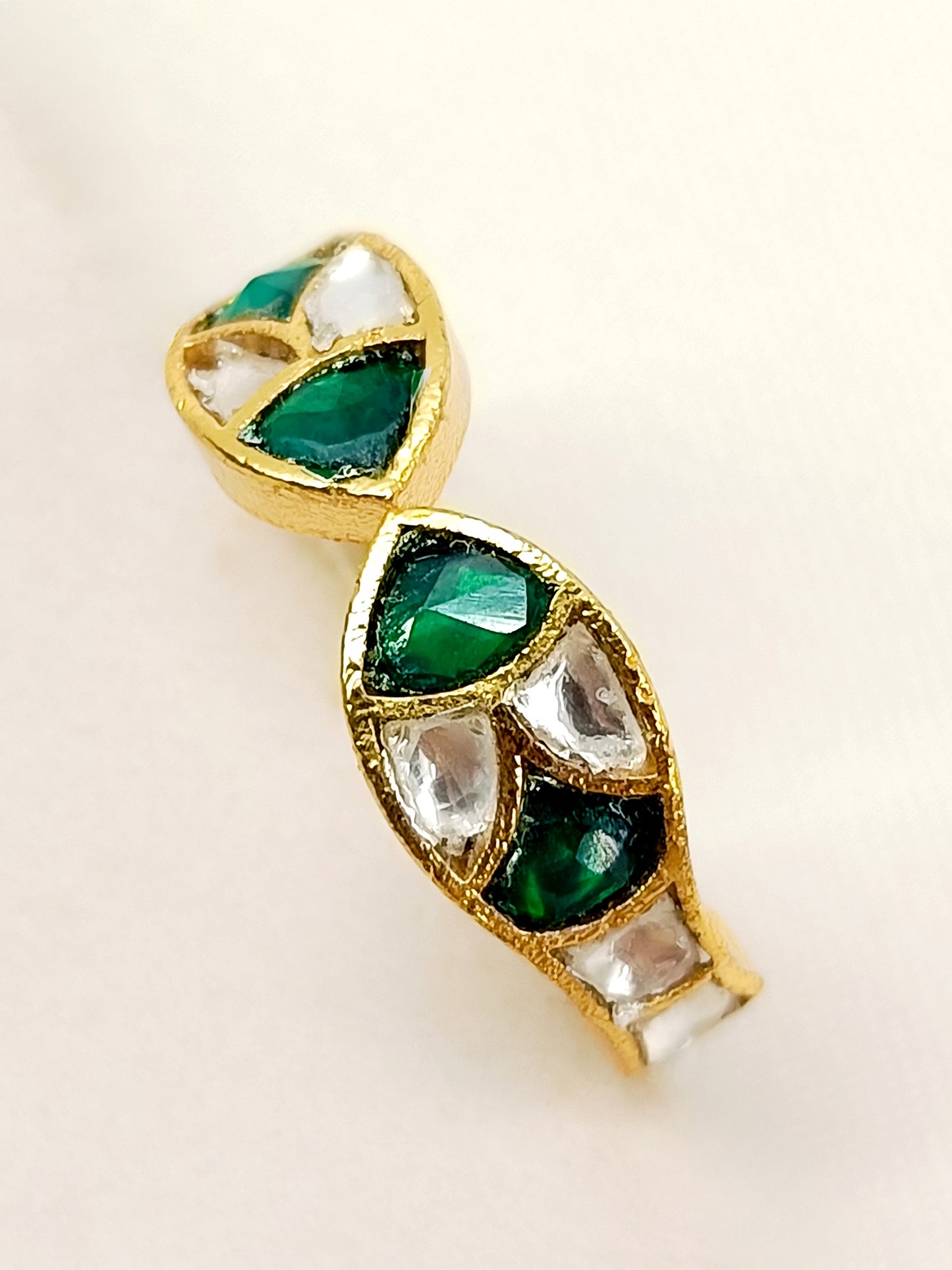 Iran Green Kundan Finger Ring