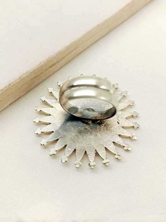 Aalam Oxidized Finger Ring