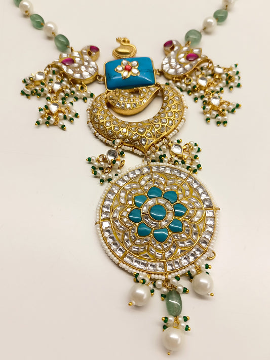 Manika Multi Colour Long Kundan Set