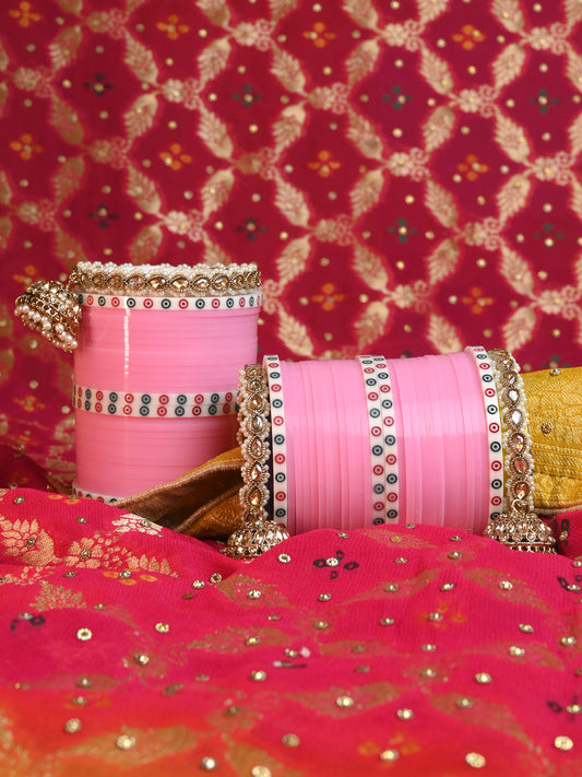 Mangla Pink Punjabi Chura