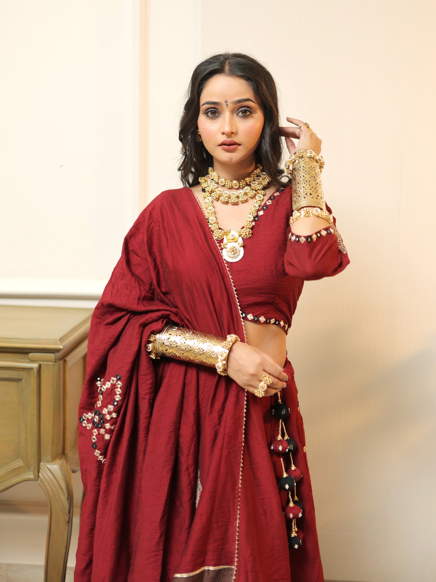 Driti Lehenga with Jewellery