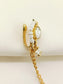 Ekisha White Kundan Nath With Chain