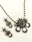 Faina Black Oxidized Necklace Set