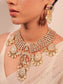 Omisha White Kundan Necklace Set