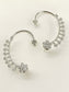 Shaweta White American Diamond Earrings