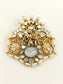 Rivan White Elephant Royal Men's Brooch