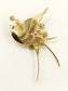Swarah Golden Bird Hair Brooch