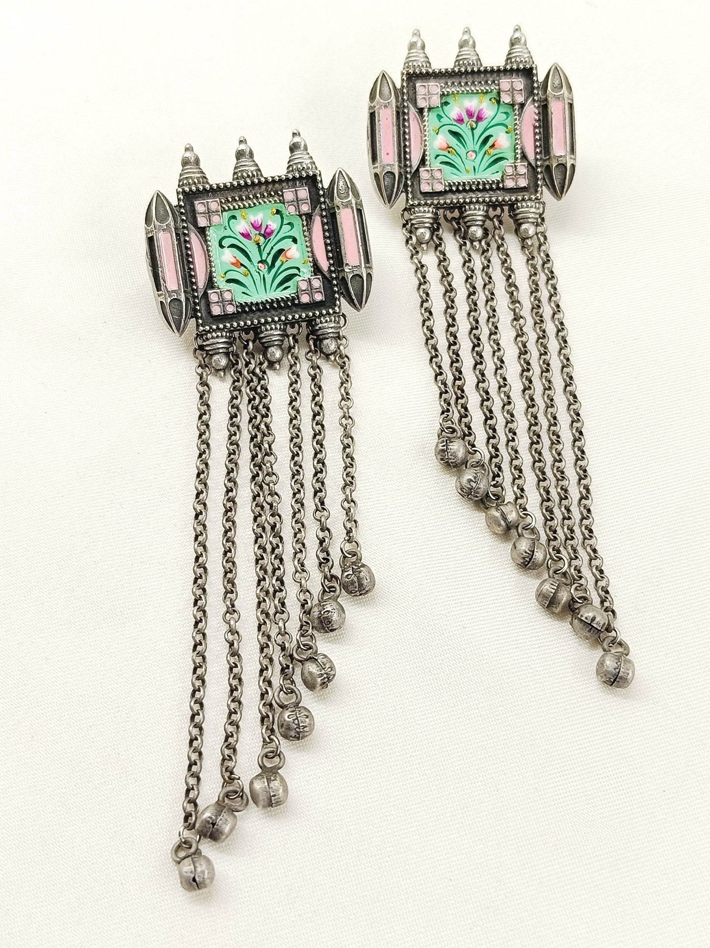 Eden Multi Colour Oxidized Earring