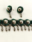 Huma Green Oxidized Choker Set