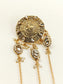 Vamika Golden Hair Brooch