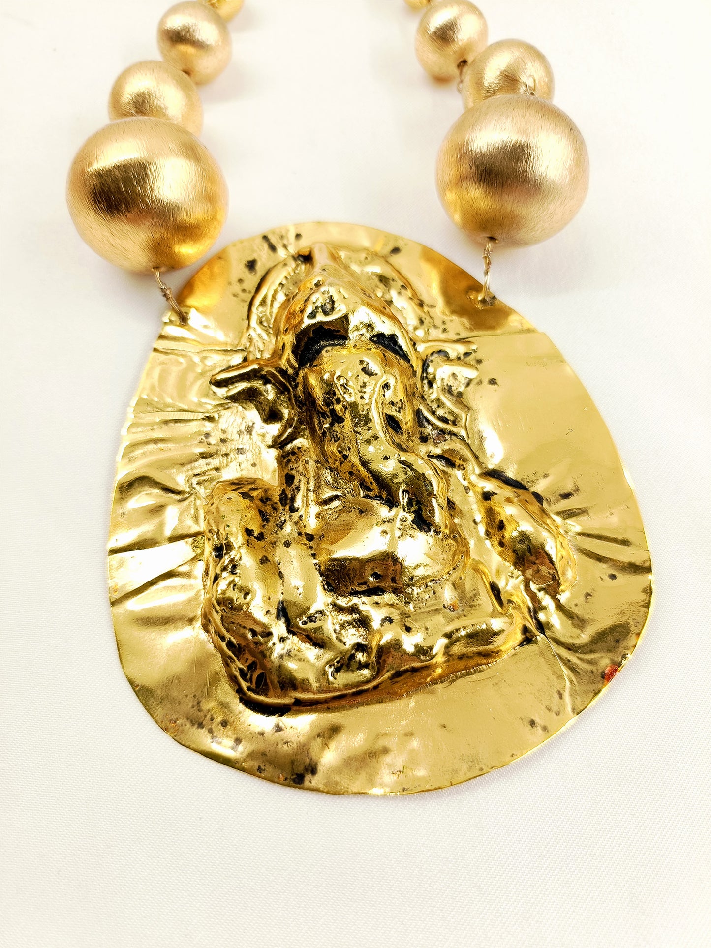 Nayan Golden Tribal Men's Neckpiece
