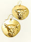 Oshan Golden Buffalo Tribal Men's Earring