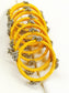 Pranjal Yellow Fabric Bangles with Ghungroo