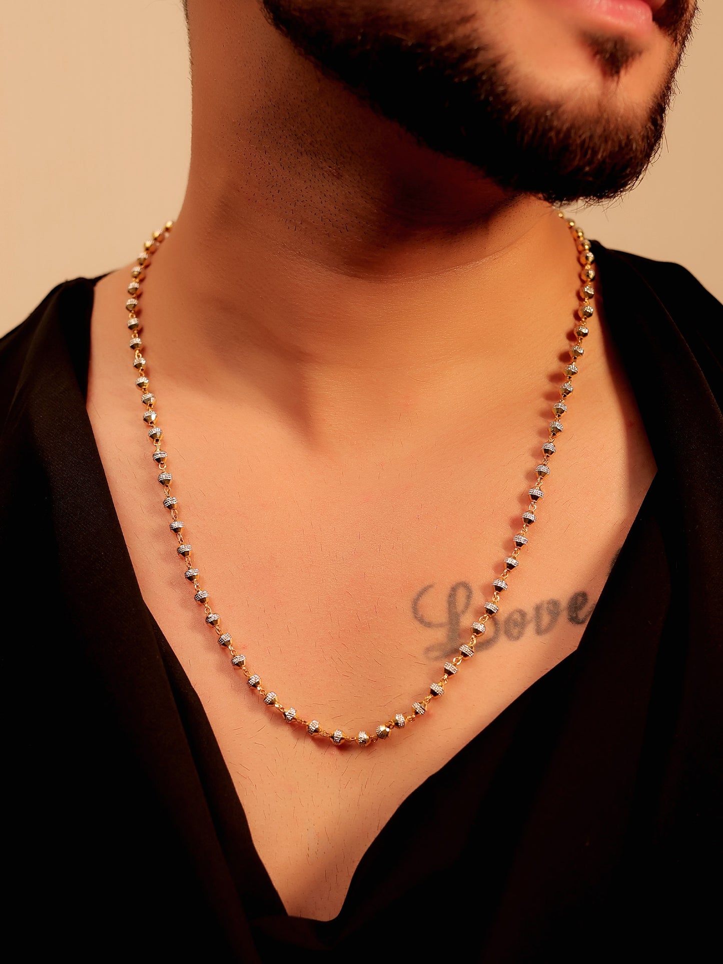 Akshar Two Tone Men's Chain