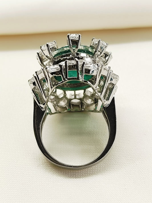 Philippa Green 92.5 Silver American Diamond Finger Ring