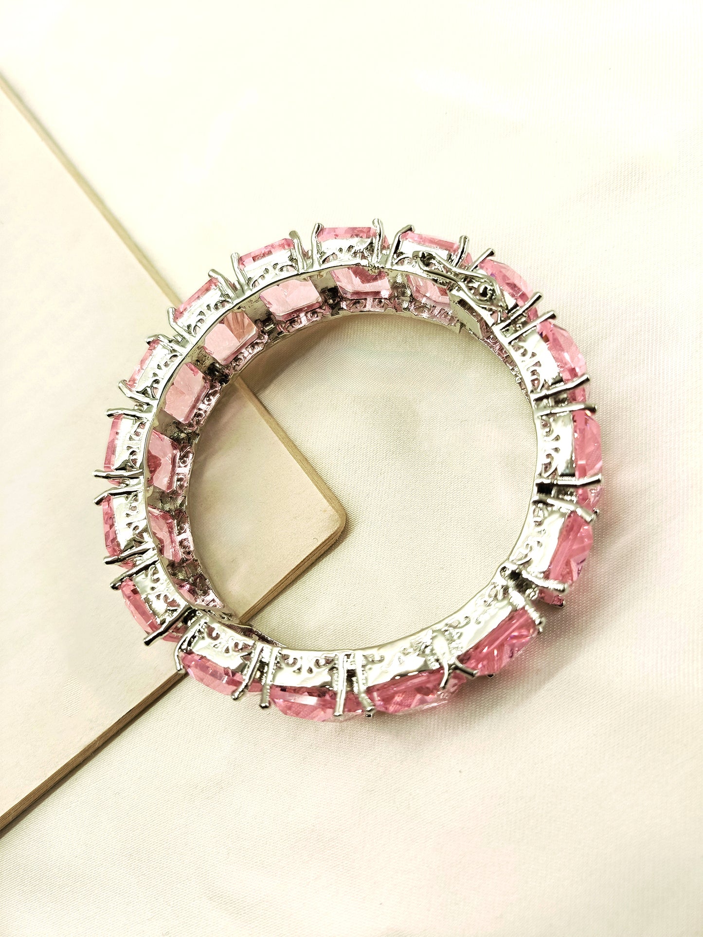 Fani Baby Pink Swarovski Stone Bracelet