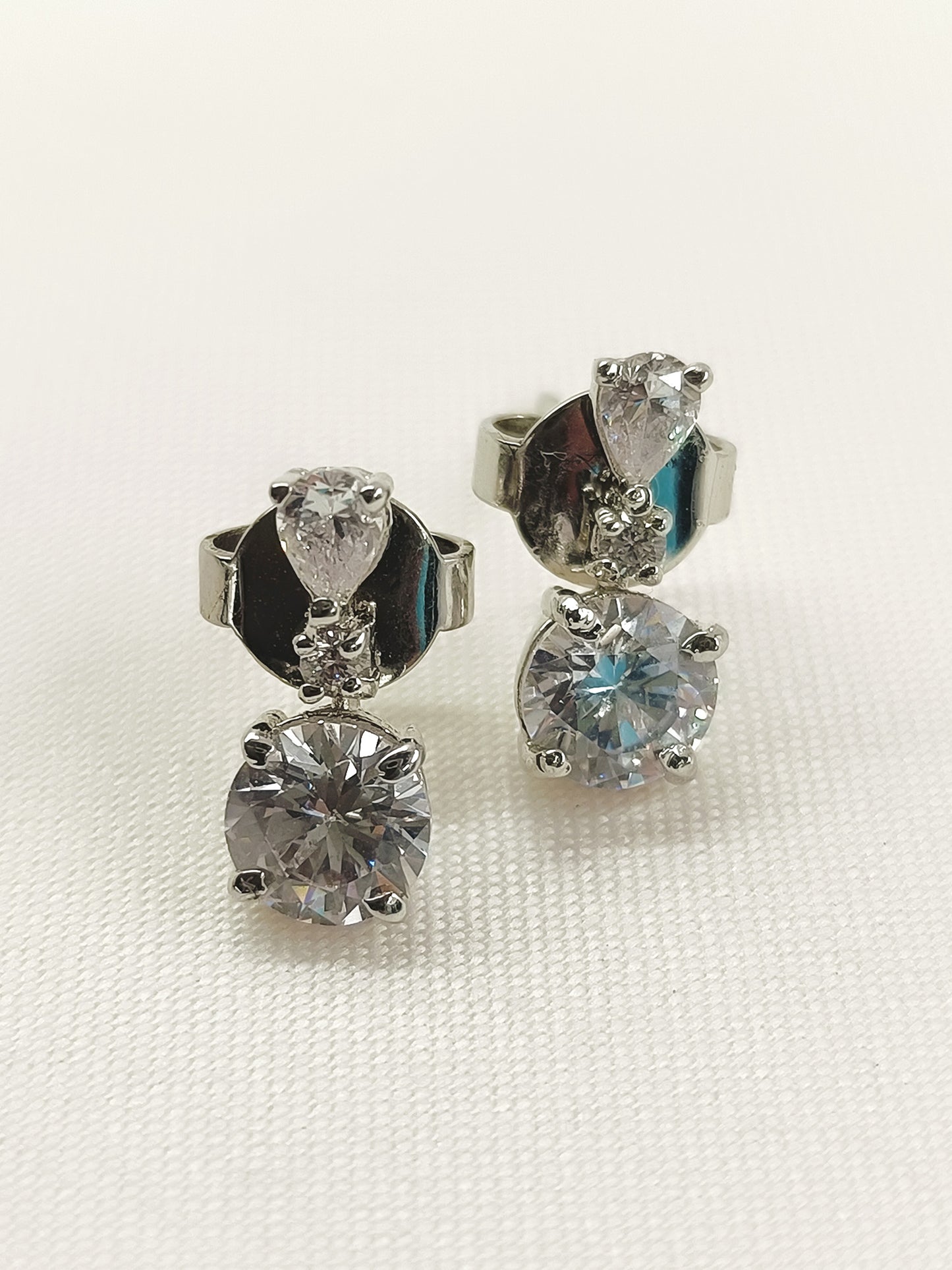 Mahua 92.5 Silver Swarovski Stone Tops