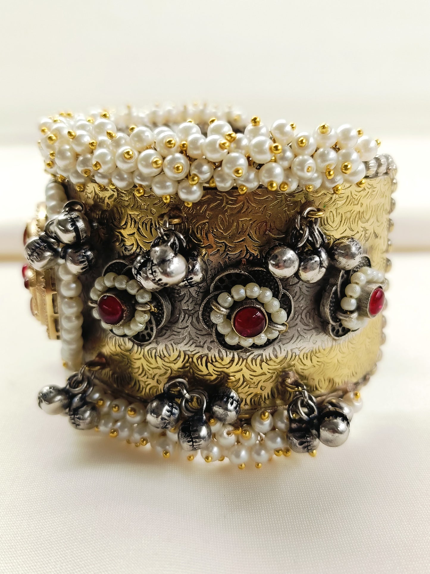 Utkarsha Red Oxidized Bracelet